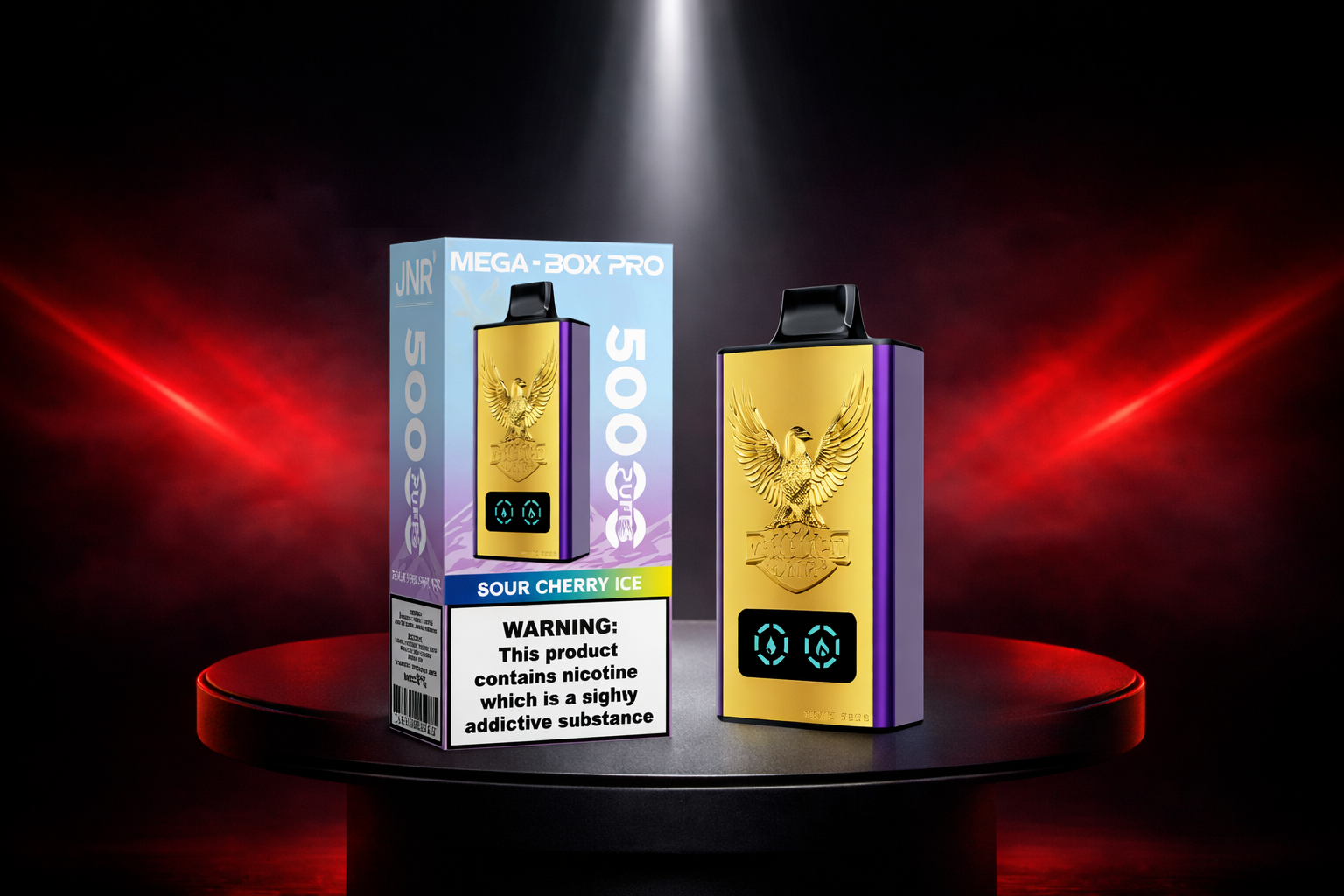 JNR MegaBox Pro - jednorazowy e-papieros 55000 buchów top sprzedaż