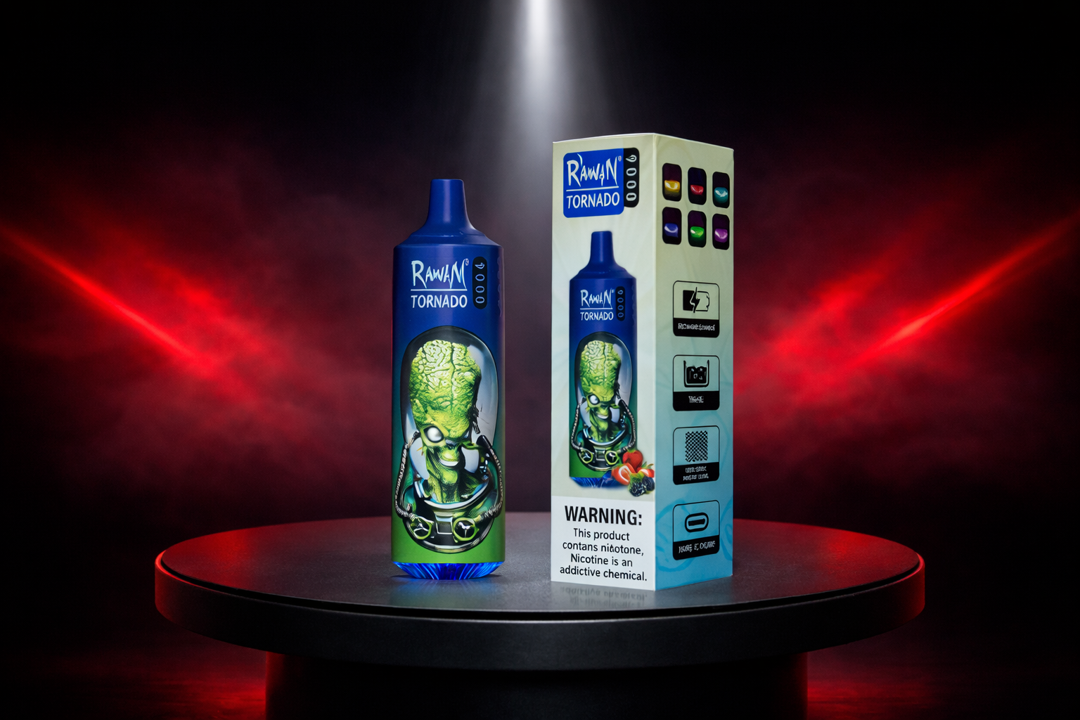 RandM Tornado 9K - jednorazowy e-papieros 9000 buchów